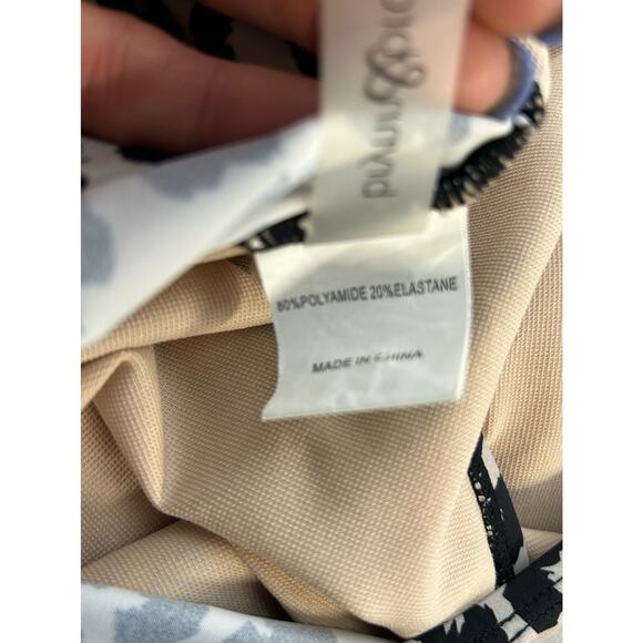 Brynn & Brooke V-Neck Leopard Tankini Top Black Women's‎ Size Medium - Picture 6 of 6